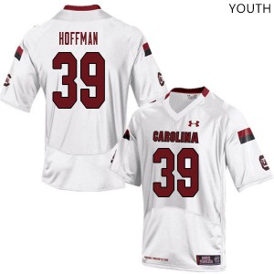 Youth Gamecocks #39 Dawson Hoffman White Embroidery Jerseys 589727-943