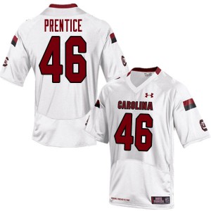 Men's South Carolina Gamecocks #46 Adam Prentice White University Jerseys 809470-837