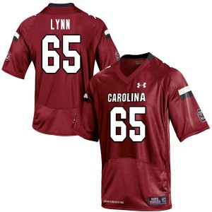 Men's University of South Carolina #65 Luke Lynn Garnet Embroidery Jerseys 551250-934