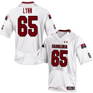 Mens South Carolina #65 Luke Lynn White Official Jersey 352666-824