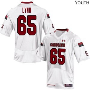 Youth South Carolina #65 Luke Lynn White Player Jersey 820153-261