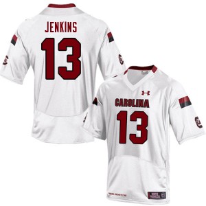 Men's South Carolina Gamecocks #13 E.J. Jenkins White Stitched Jersey 544423-516