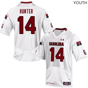 Youth Gamecocks #14 Joey Hunter White NCAA Jerseys 652365-560