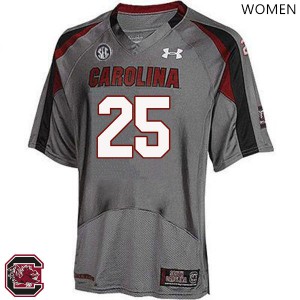 Women University of South Carolina #25 AJ Turner Gray Official Jersey 130304-352