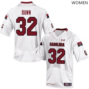 Women South Carolina Gamecocks #32 Bradley Dunn White NCAA Jerseys 823312-144
