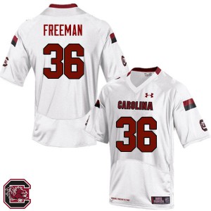 Men's South Carolina Gamecocks #36 C.J. Freeman White NCAA Jerseys 709081-389