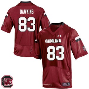 Men's South Carolina #83 Chavis Dawkins Red Player Jersey 446687-560
