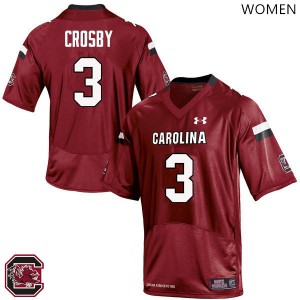 Womens South Carolina #3 Chris Lammons Red Official Jerseys 409228-890