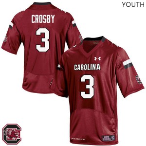 Youth South Carolina #3 Chris Lammons Red Official Jersey 649638-361