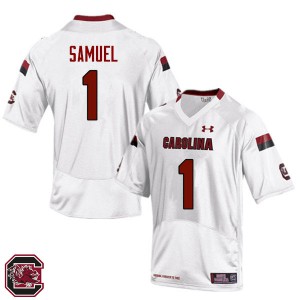 Mens University of South Carolina #1 Deebo Samuel White University Jerseys 274575-372