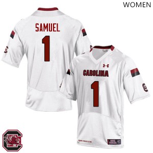 Women South Carolina Gamecocks #1 Deebo Samuel White High School Jersey 329960-772