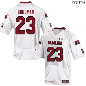 Youth South Carolina Gamecocks #23 Fabian Goodman White College Jerseys 576988-741