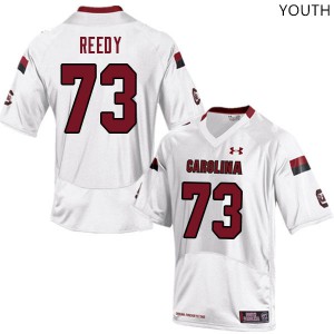 Youth South Carolina #73 James Reedy White College Jerseys 531533-407