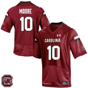 Mens South Carolina Gamecocks #10 Skai Moore Red High School Jerseys 636488-297