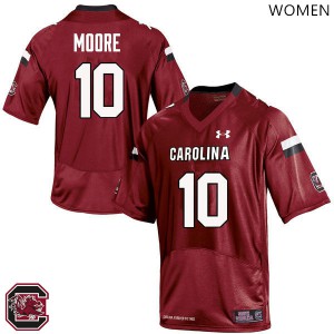Womens University of South Carolina #10 Skai Moore Red NCAA Jersey 327847-846