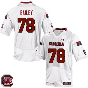 Men South Carolina Gamecocks #78 Zack Bailey White Stitched Jersey 505594-525